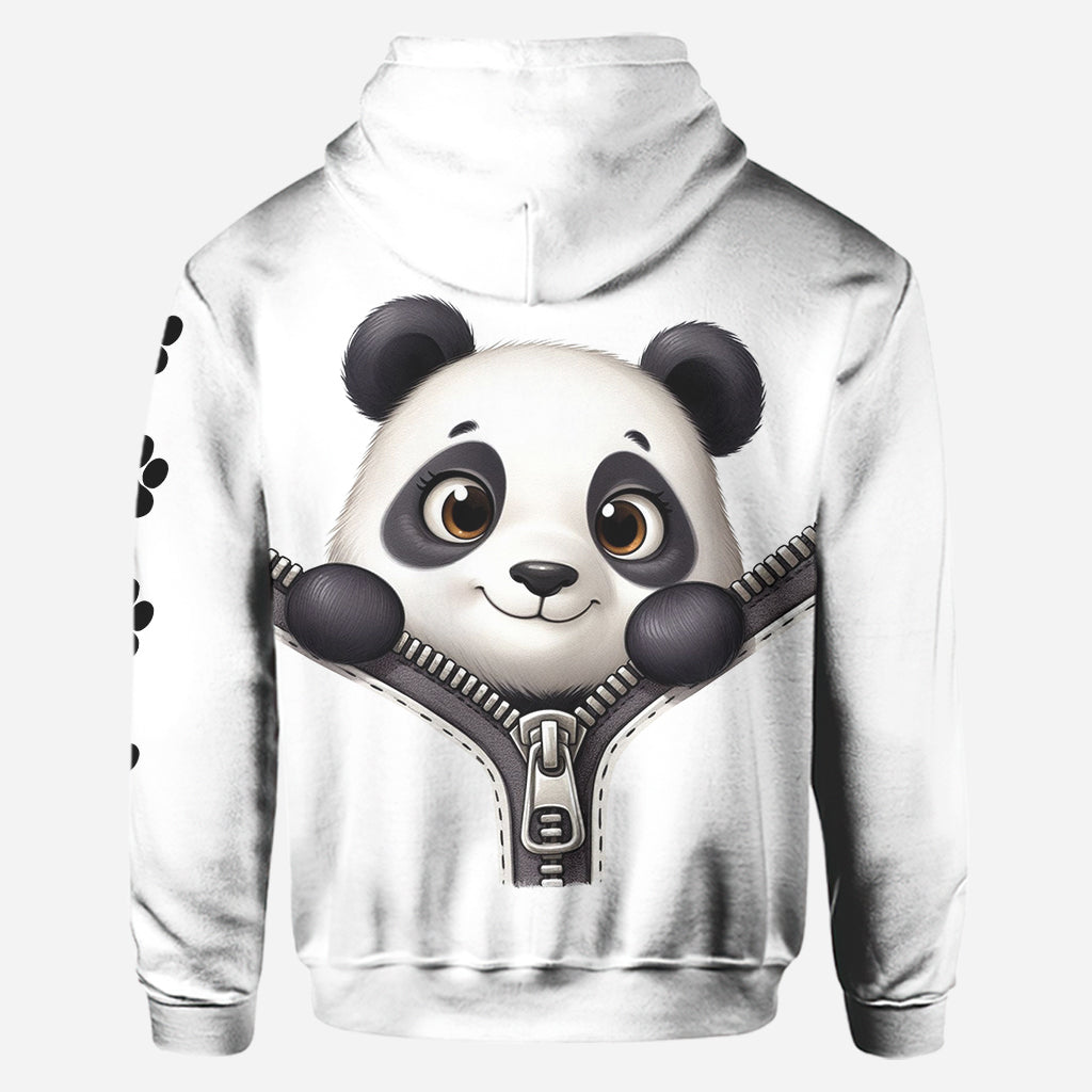 Cute Panda - Personalized Panda Lover Hoodie and Leggings