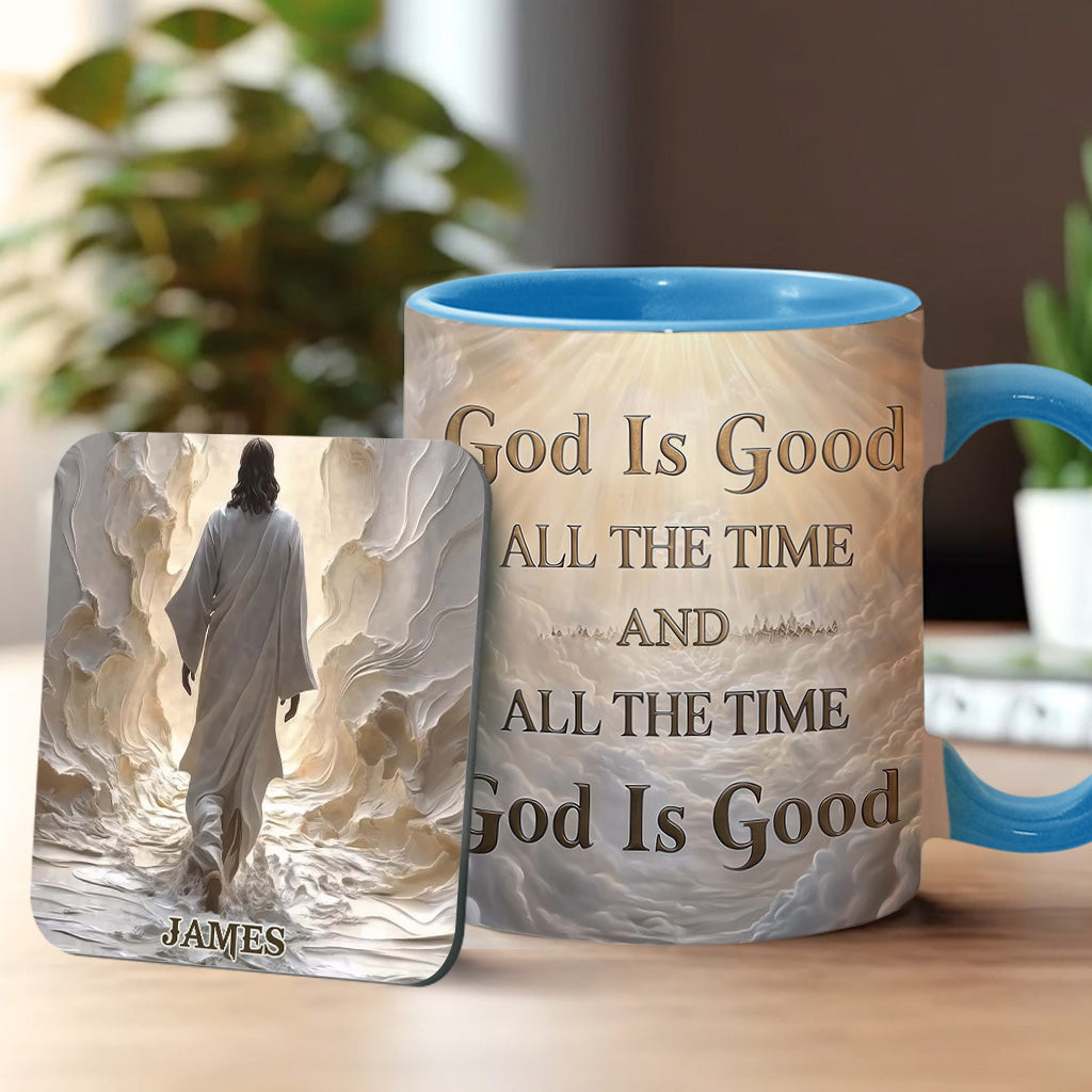 God Is Good All The Time - Personalized Christian Accent Mug