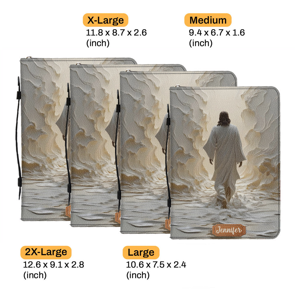 God Is Good All The Time - Personalized Christian Leather Bible Cover Bag