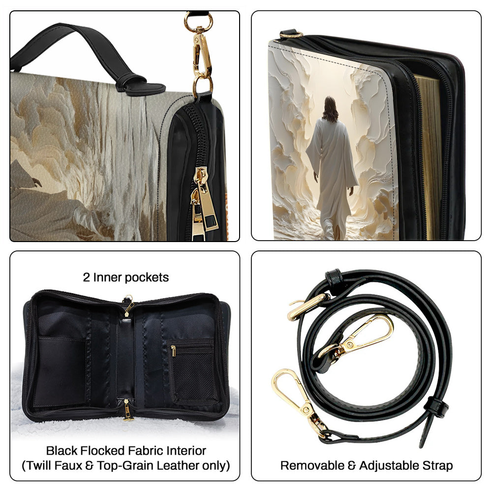 God Is Good All The Time - Personalized Christian Leather Bible Cover Bag