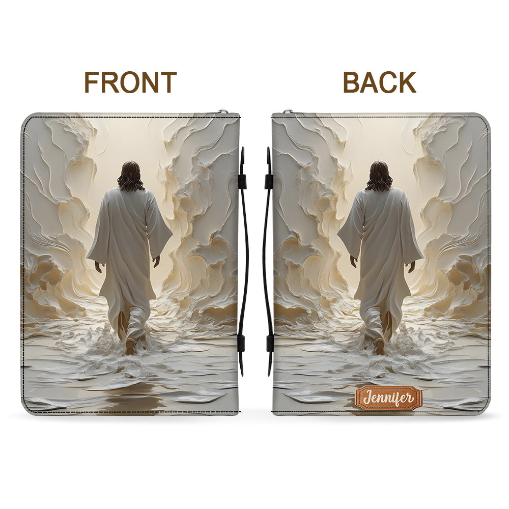 God Is Good All The Time - Personalized Christian Leather Bible Cover Bag