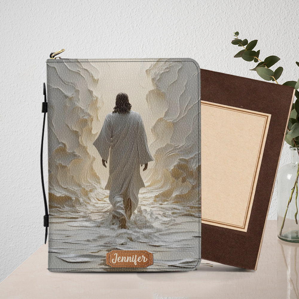 God Is Good All The Time - Personalized Christian Leather Bible Cover Bag