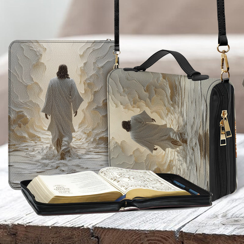 God Is Good All The Time - Personalized Christian Leather Bible Cover Bag