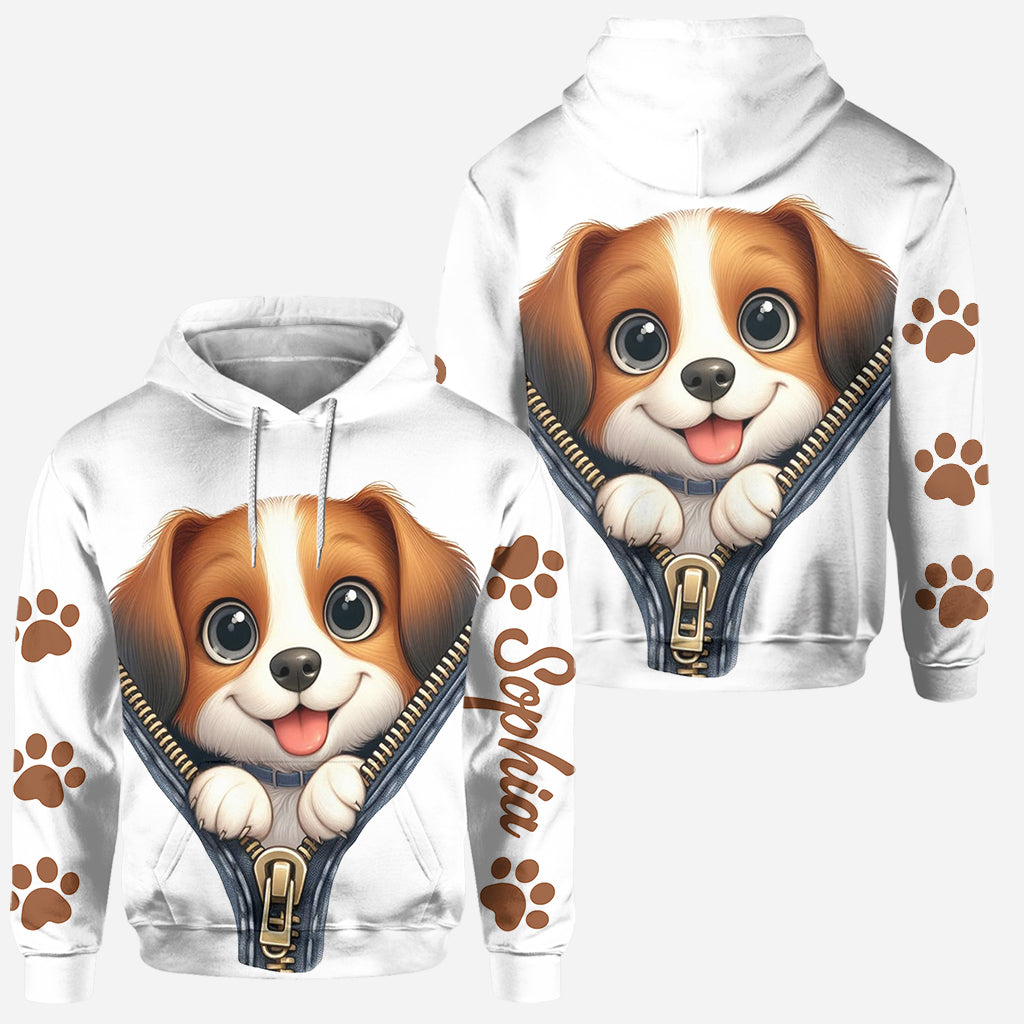 Cute Beagles - Personalized Dog Hoodie and Leggings