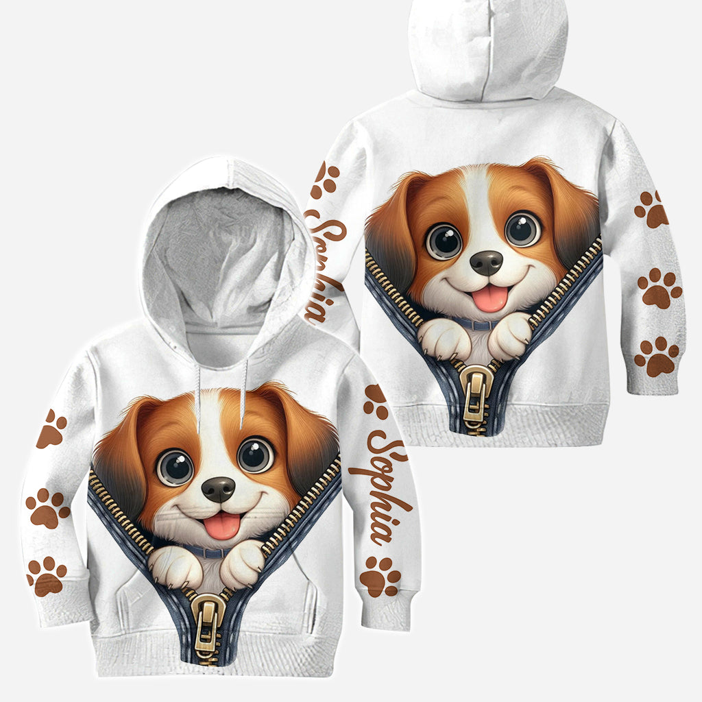 Cute Beagles - Personalized Dog Hoodie and Leggings