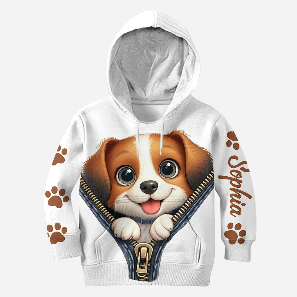 Cute Beagles - Personalized Dog Hoodie and Leggings