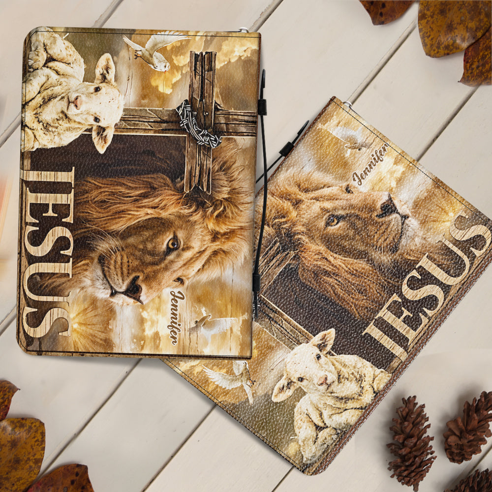 My God My King - Personalized Christian Leather Bible Cover Bag