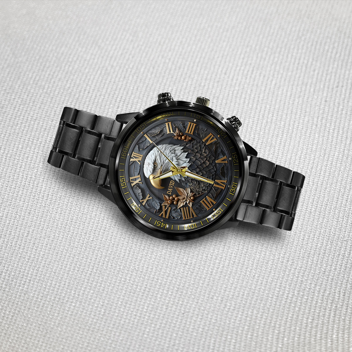 Strong Bald Eagle - Personalized Hand Watch
