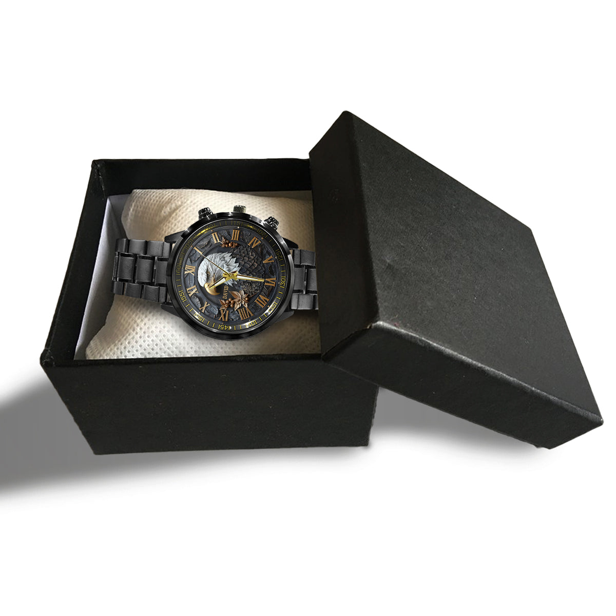 Strong Bald Eagle - Personalized Hand Watch