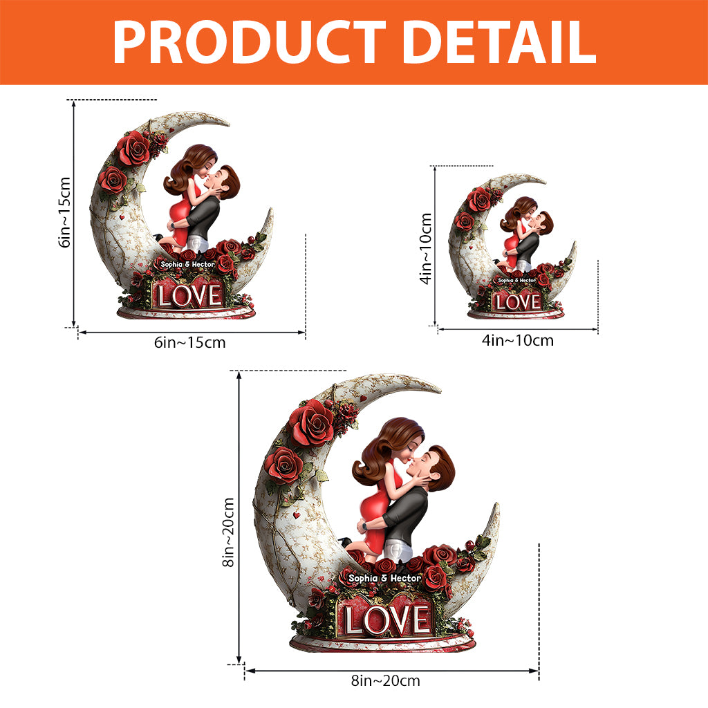 You & Me - Personalized Couple Custom Shaped Acrylic Plaque