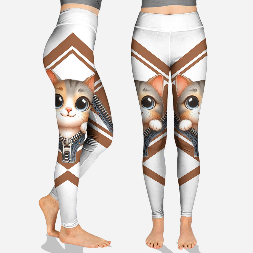 Cute Cat - Personalized Cat Hoodie and Leggings