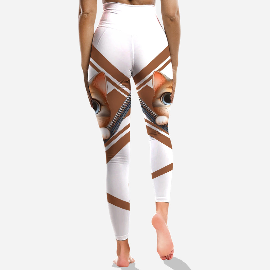 Cute Cat - Personalized Cat Hoodie and Leggings