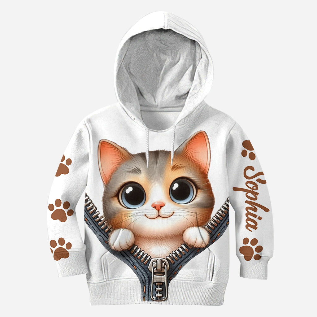 Cute Cat - Personalized Cat Hoodie and Leggings