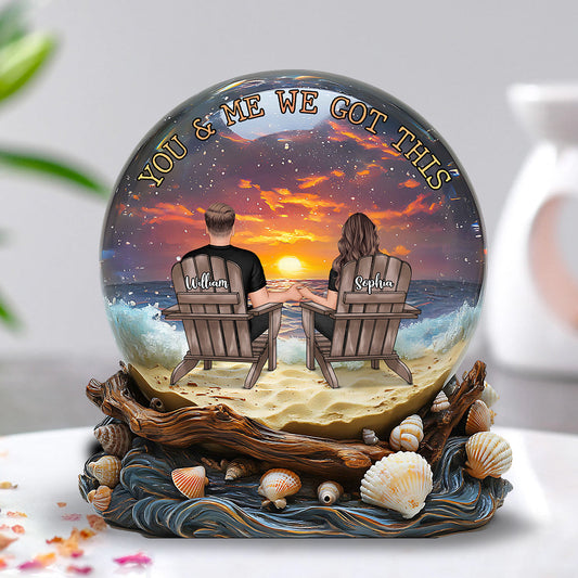 You & Me We Got This - Personalized Couple Custom Shaped Acrylic Plaque