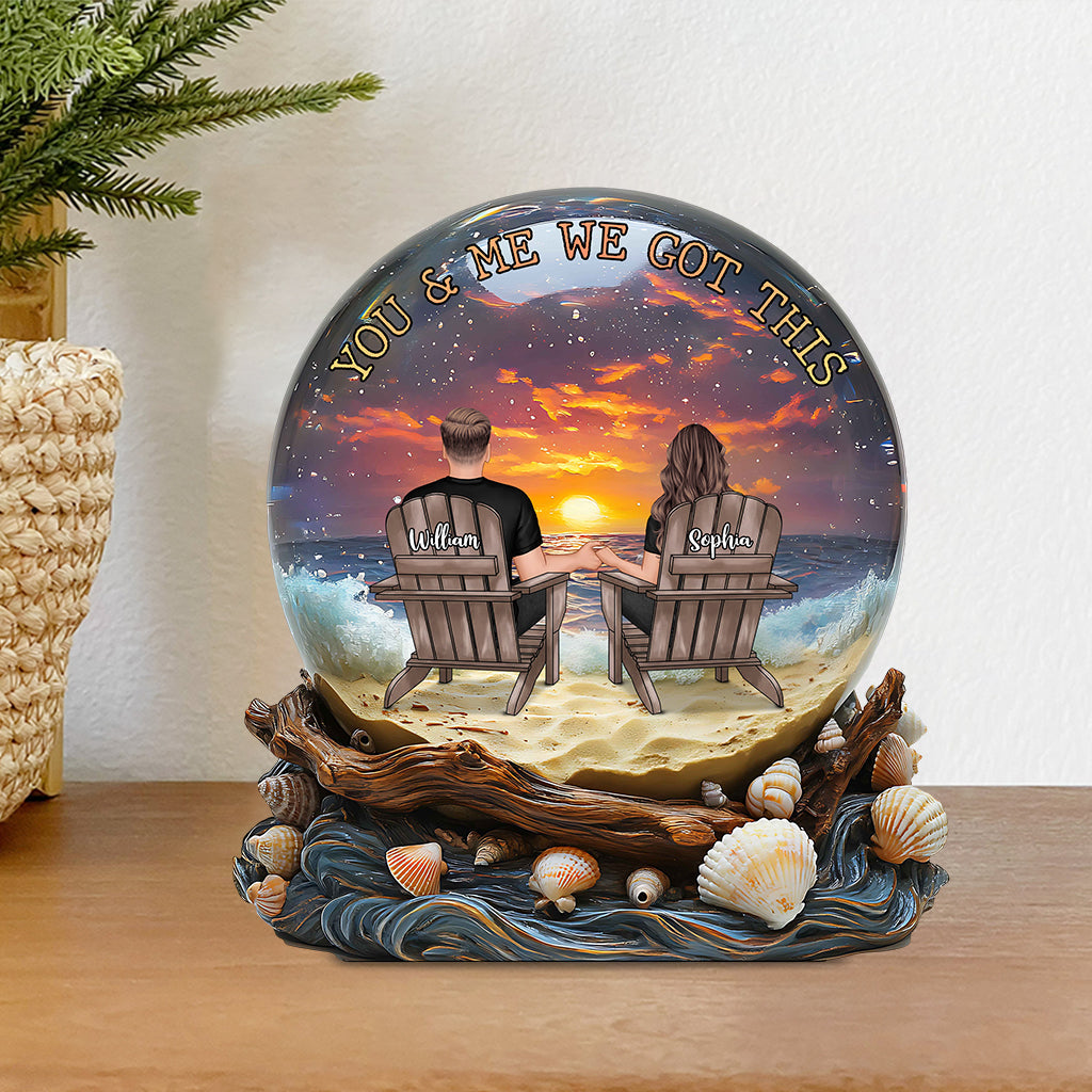 You & Me We Got This - Personalized Couple Custom Shaped Acrylic Plaque