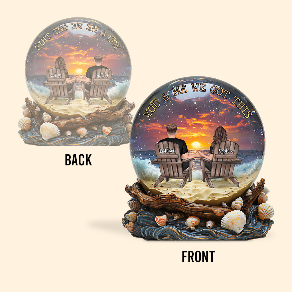 You & Me We Got This - Personalized Couple Custom Shaped Acrylic Plaque