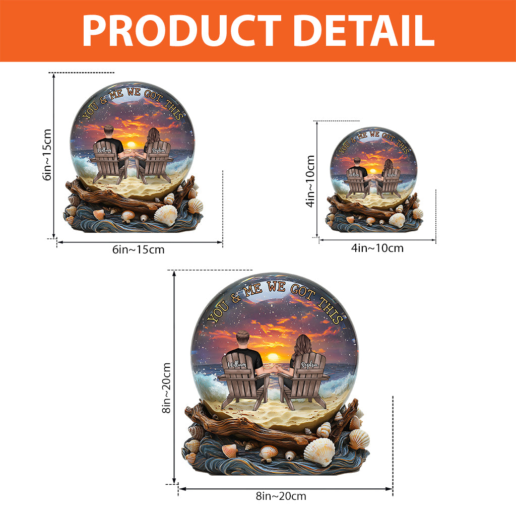 You & Me We Got This - Personalized Couple Custom Shaped Acrylic Plaque