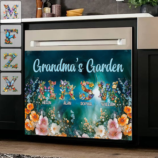Nana's Garden Any Title - Personalized Grandma Dishwasher Cover