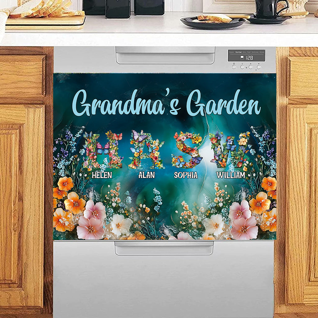 Nana's Garden Any Title - Personalized Grandma Dishwasher Cover