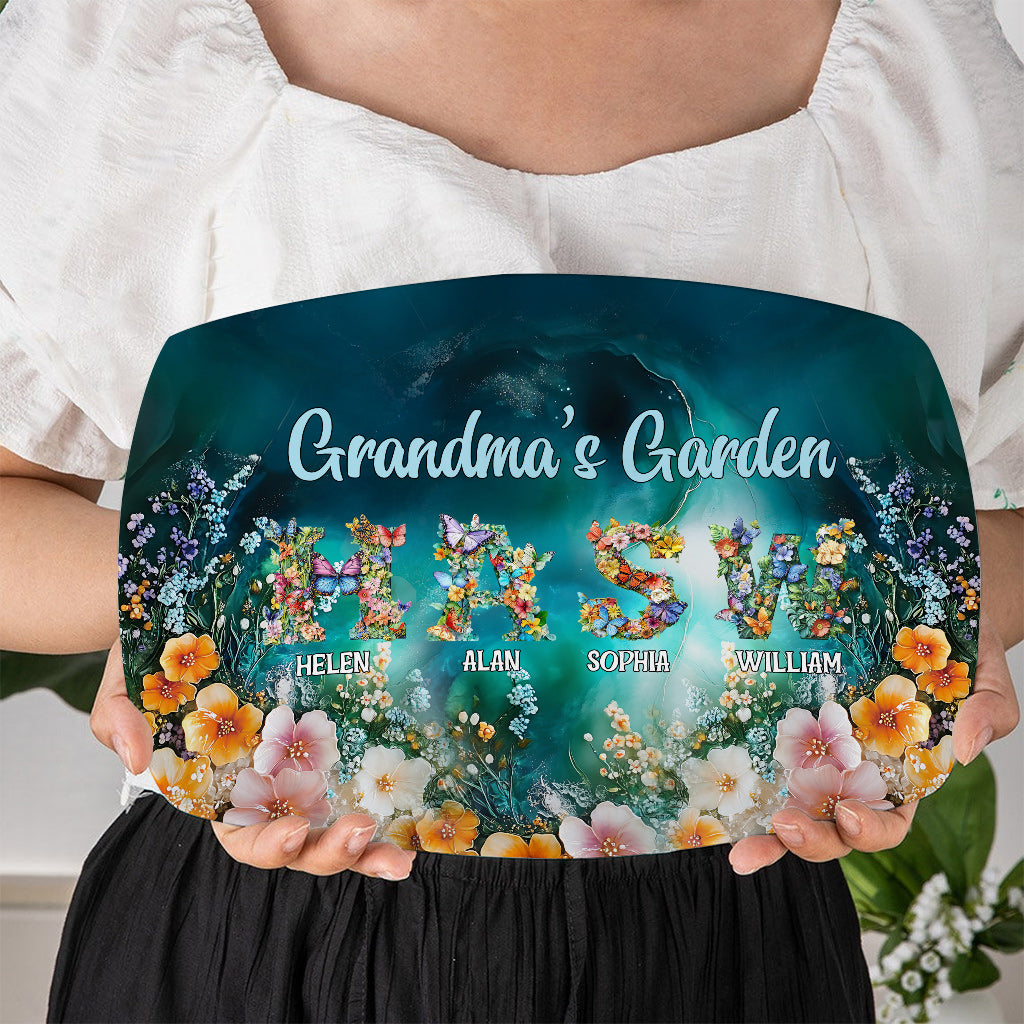 Nana's Garden Any Title - Personalized Grandma Plate