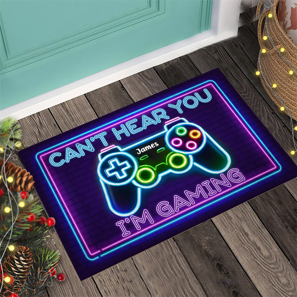 Can't Hear You - Personalized Video Game Doormat