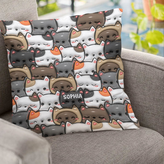 Yes I Do Need All These Cats - Personalized Cat Throw Pillow