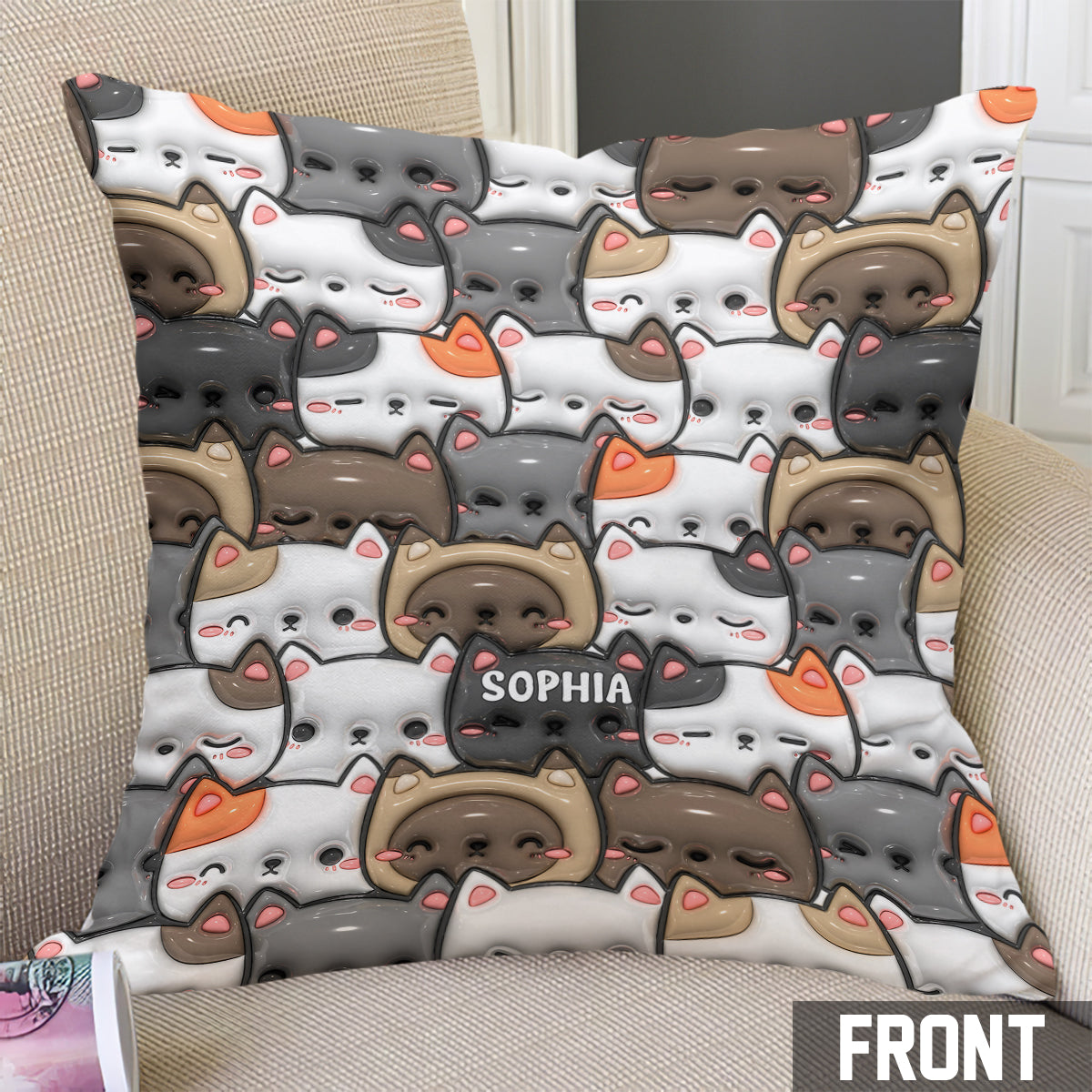 Yes I Do Need All These Cats - Personalized Cat Throw Pillow