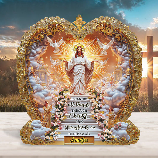 I Can Do All Things - Personalized Christian Custom Shaped Acrylic Plaque