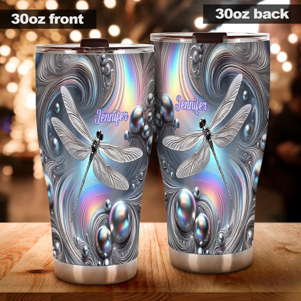 Beautiful Dragonfly - Personalized Dragonfly Tumbler