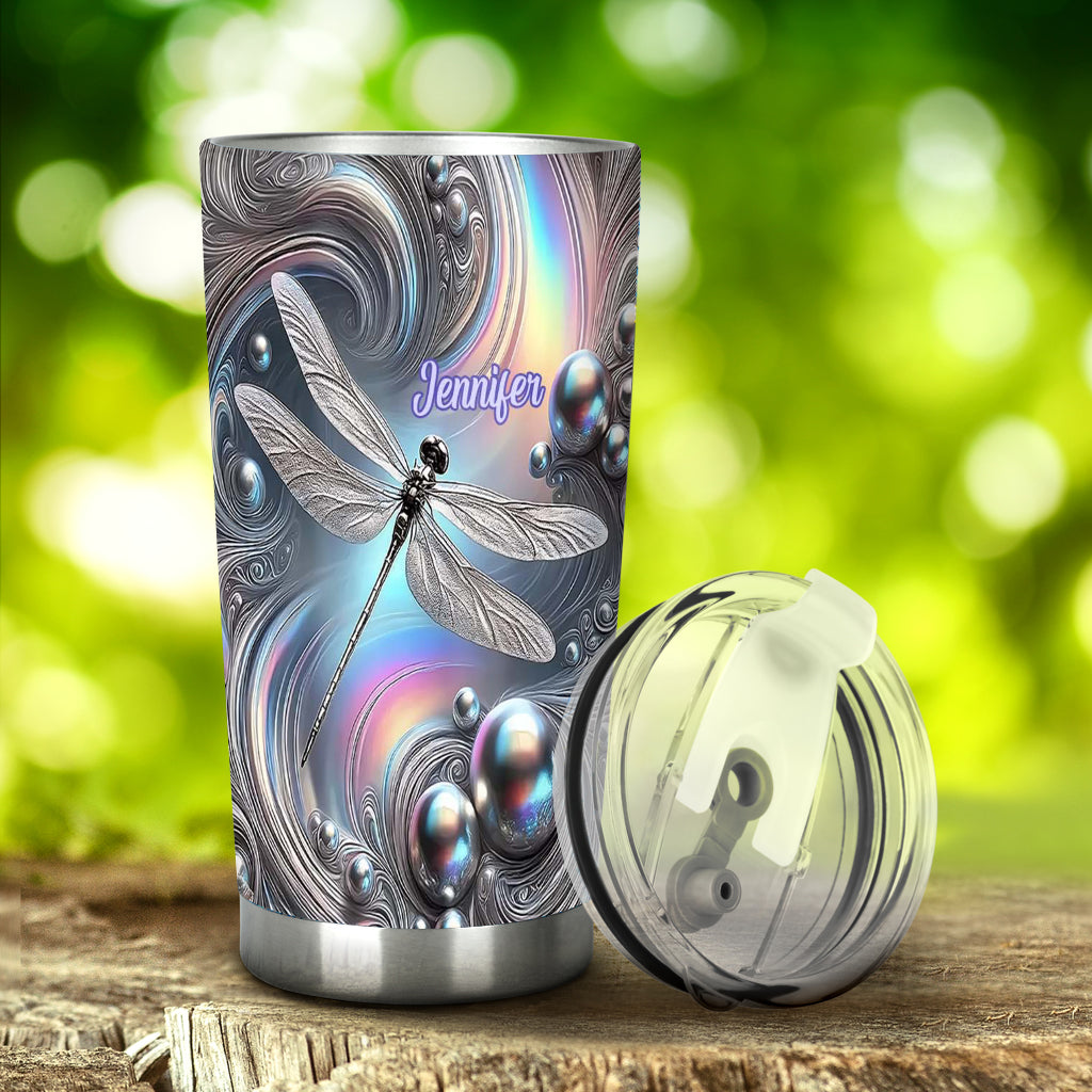 Beautiful Dragonfly - Personalized Dragonfly Tumbler