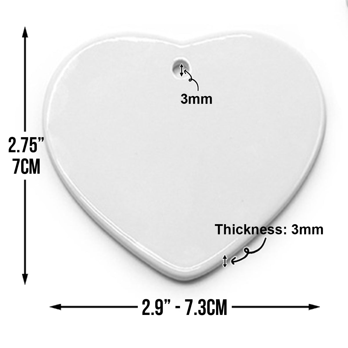 A Piece Of My Heart Lives In Heaven - Personalized Memorial Ceramic Heart Ornament