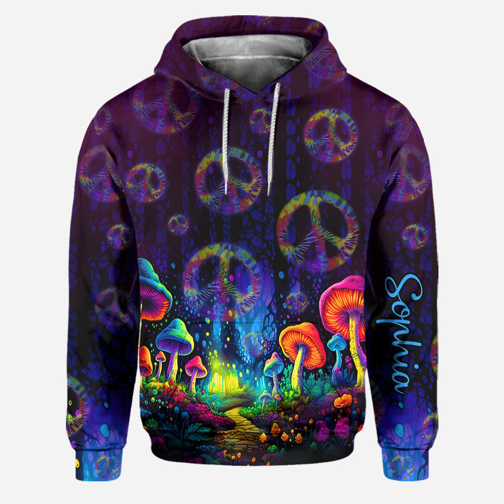Awesome Mushroom - Personalized Hippie Hoodie and Leggings
