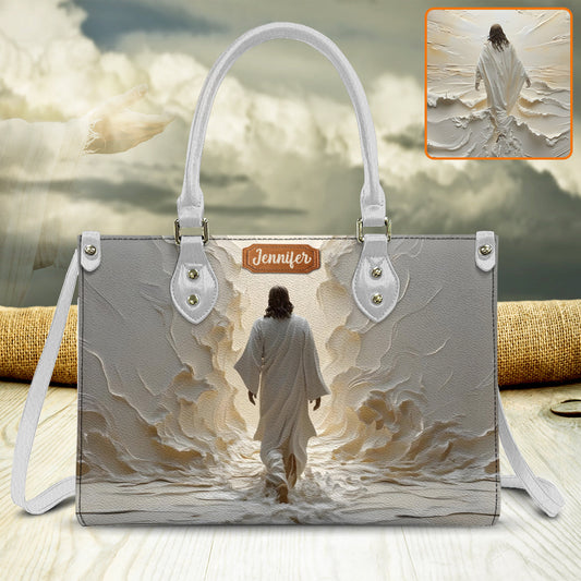 Walk With God - Personalized Christian Leather Handbag