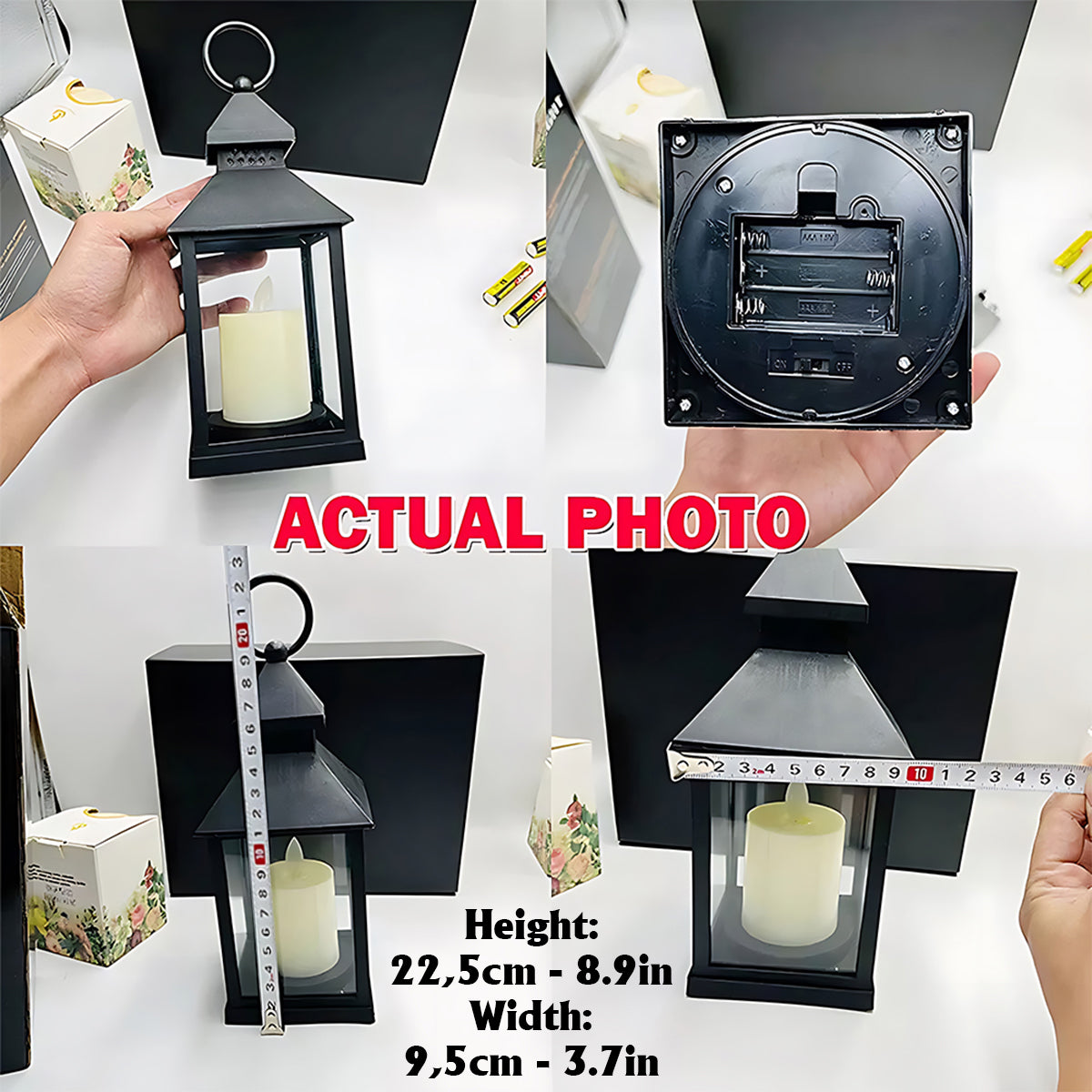 Her/ His Light Remains - Personalized Memorial Candle Lantern