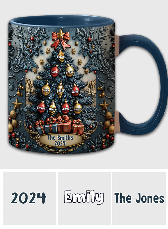 Merry Christmas - Personalized Family Accent Mug