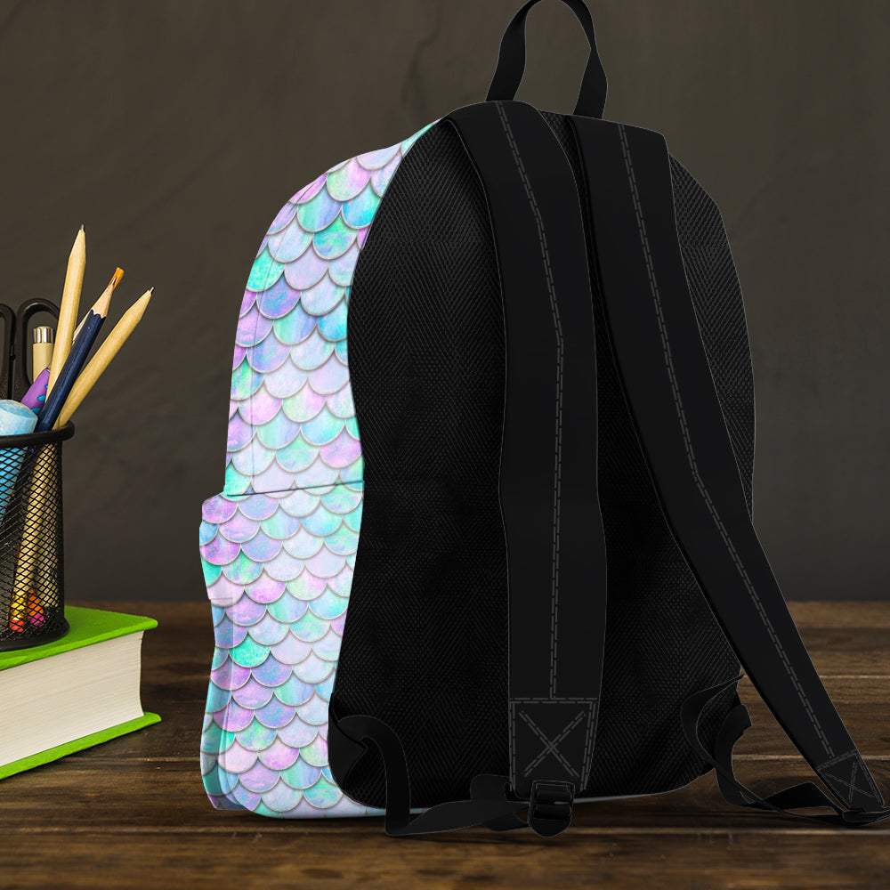 Beautiful Mermaid Letter - Personalized Kid Backpack