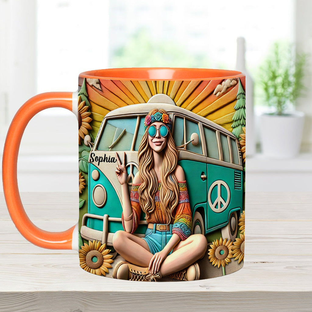 Hippie Soul - Personalized Hippie Accent Mug