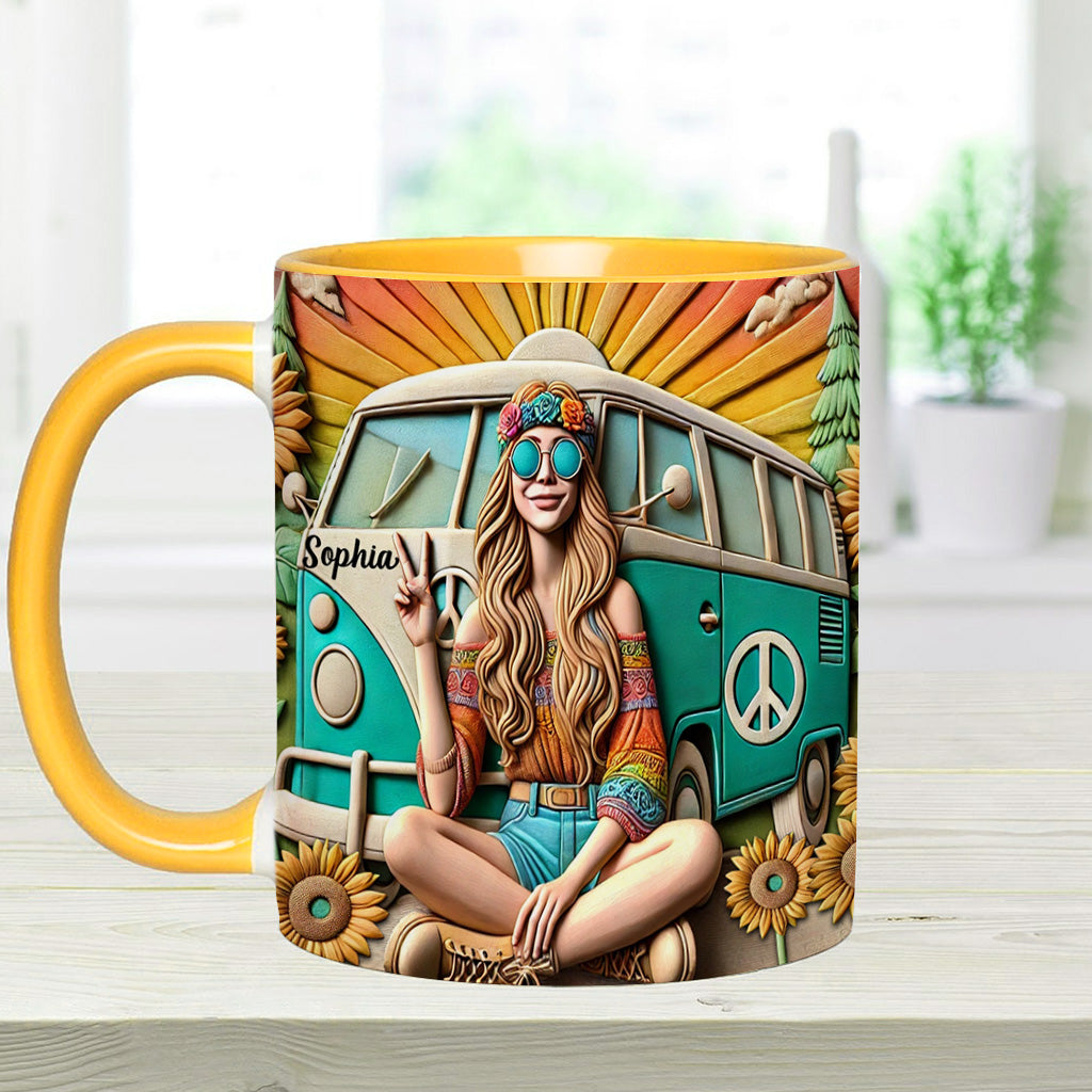 Hippie Soul - Personalized Hippie Accent Mug