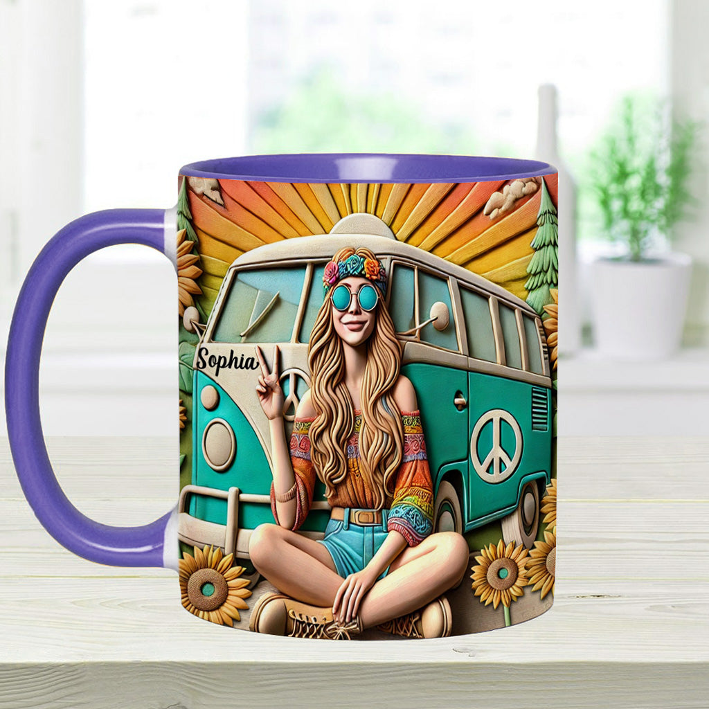 Hippie Soul - Personalized Hippie Accent Mug