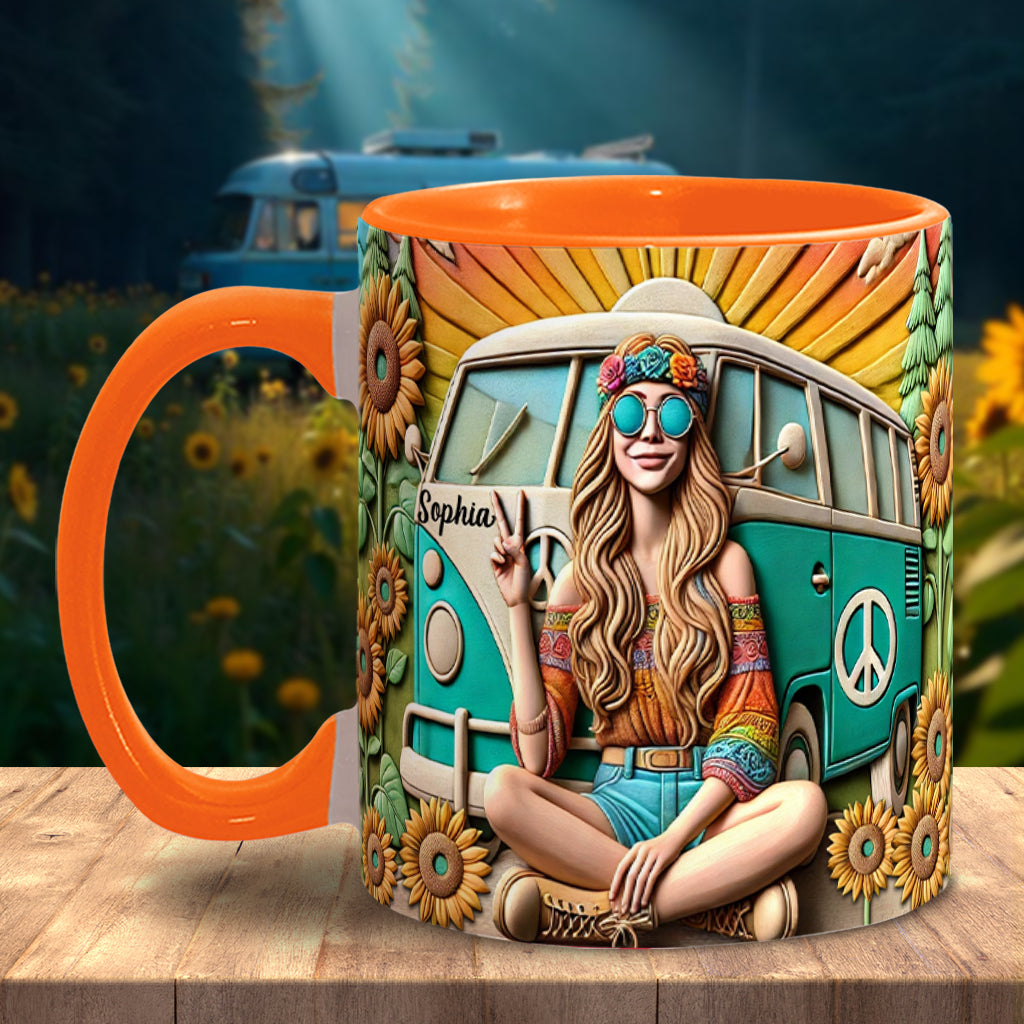 Hippie Soul - Personalized Hippie Accent Mug