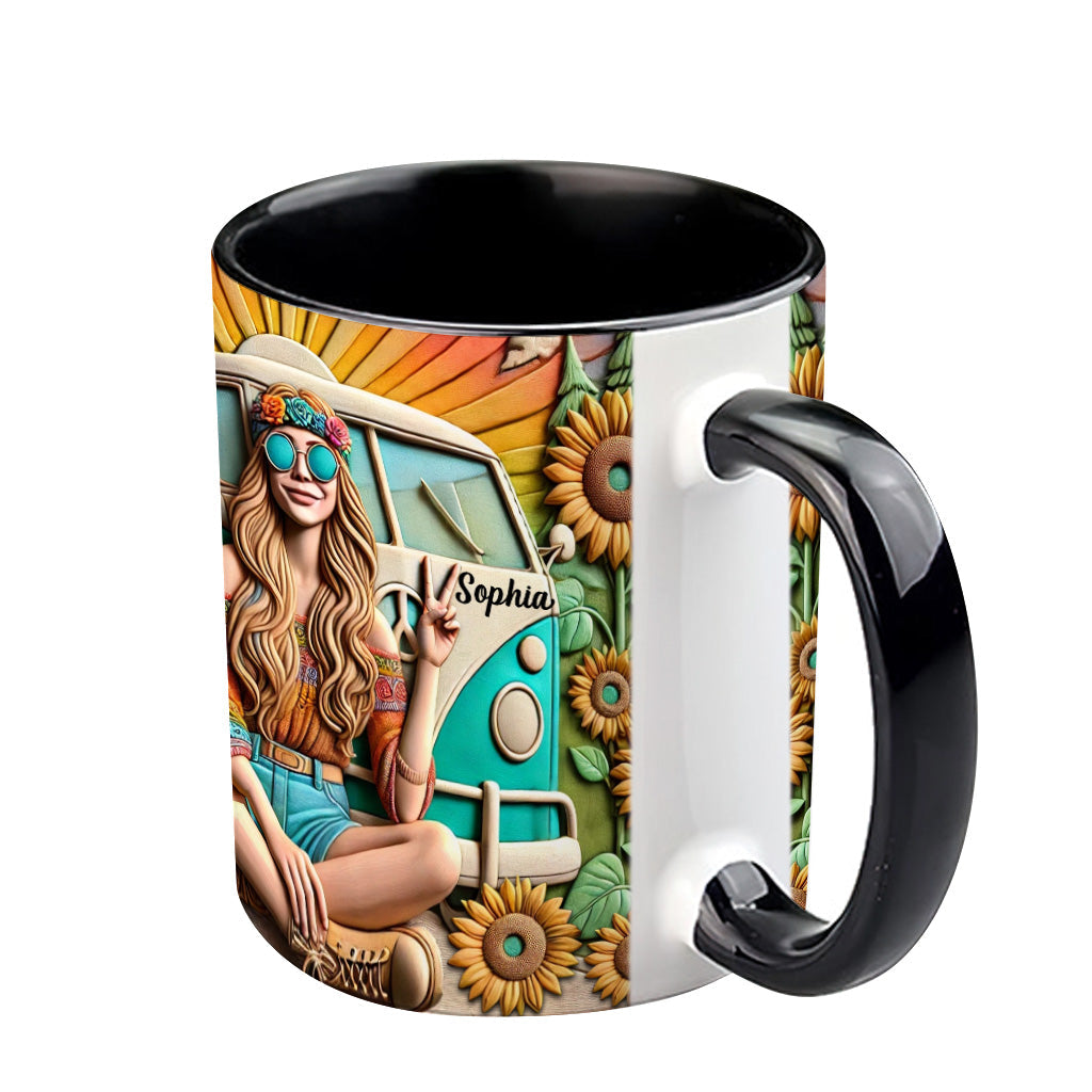 Hippie Soul - Personalized Hippie Accent Mug