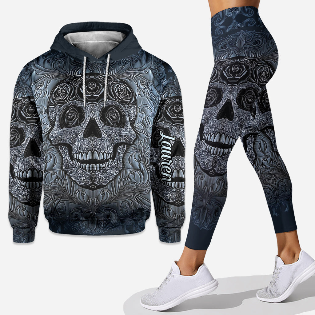 Cool Skull - Personalized Skull Hoodie and Leggings