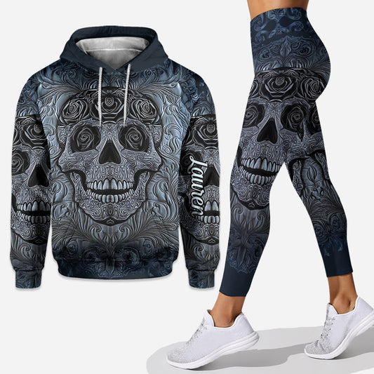 Cool Skull - Personalized Skull Hoodie and Leggings