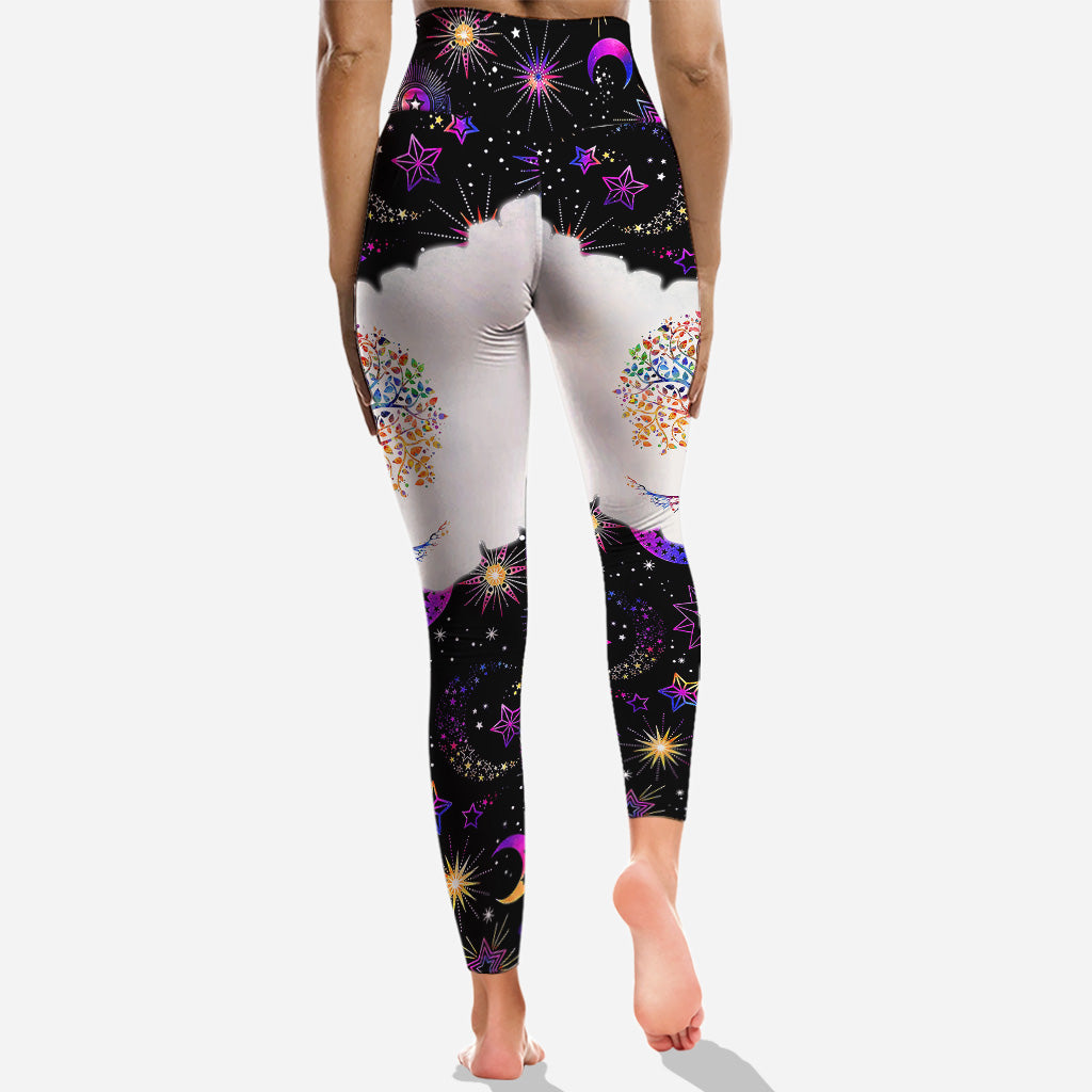 Live By The Sun Love By The Moon - Personalized Hippie Hoodie and Leggings