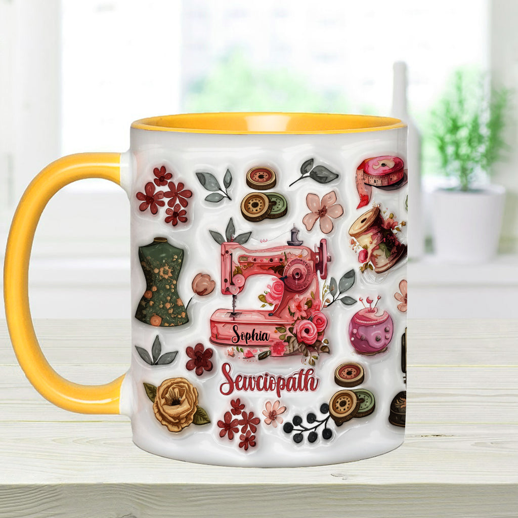 Sewciopath - Personalized Sewing Accent Mug