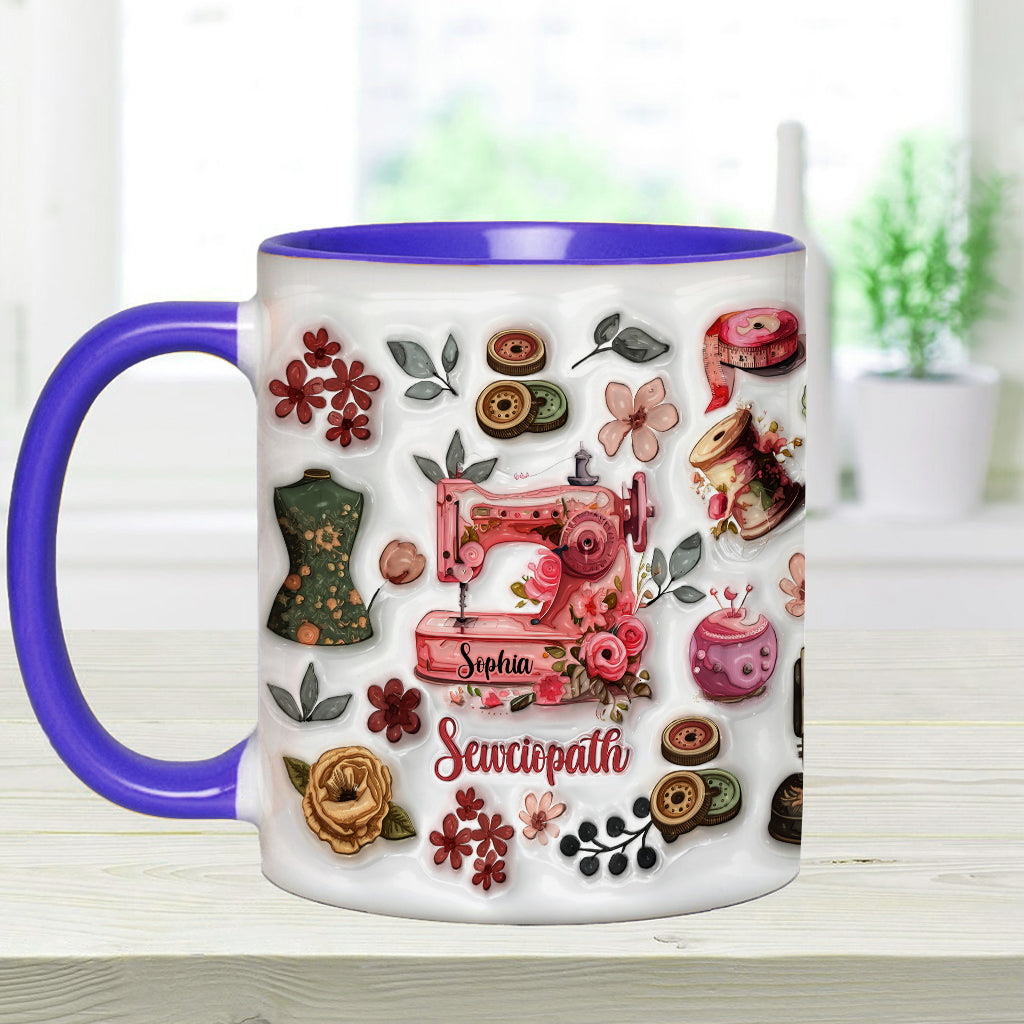 Sewciopath - Personalized Sewing Accent Mug