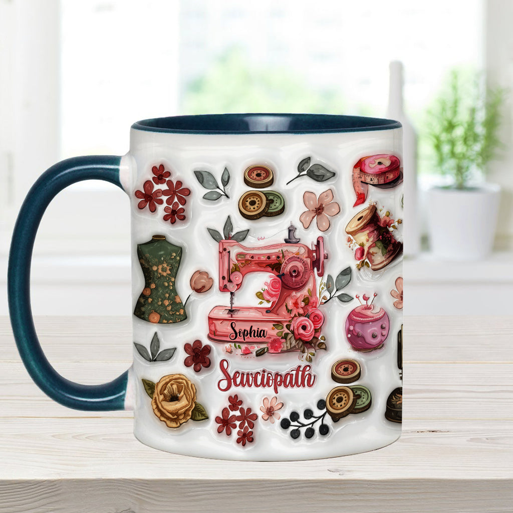 Sewciopath - Personalized Sewing Accent Mug