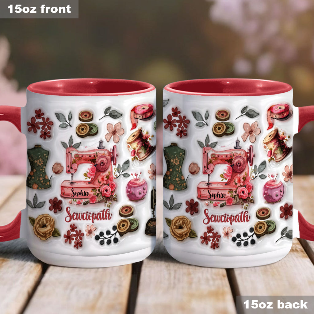 Sewciopath - Personalized Sewing Accent Mug
