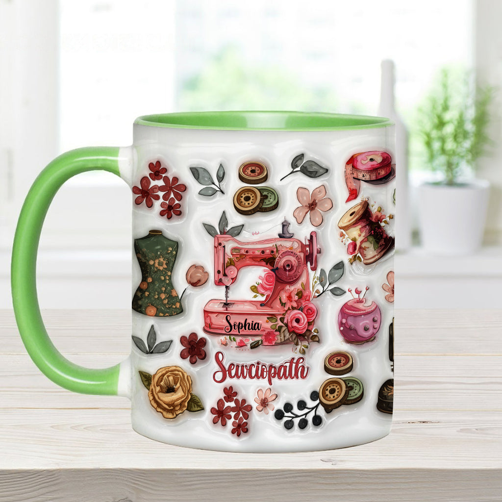 Sewciopath - Personalized Sewing Accent Mug