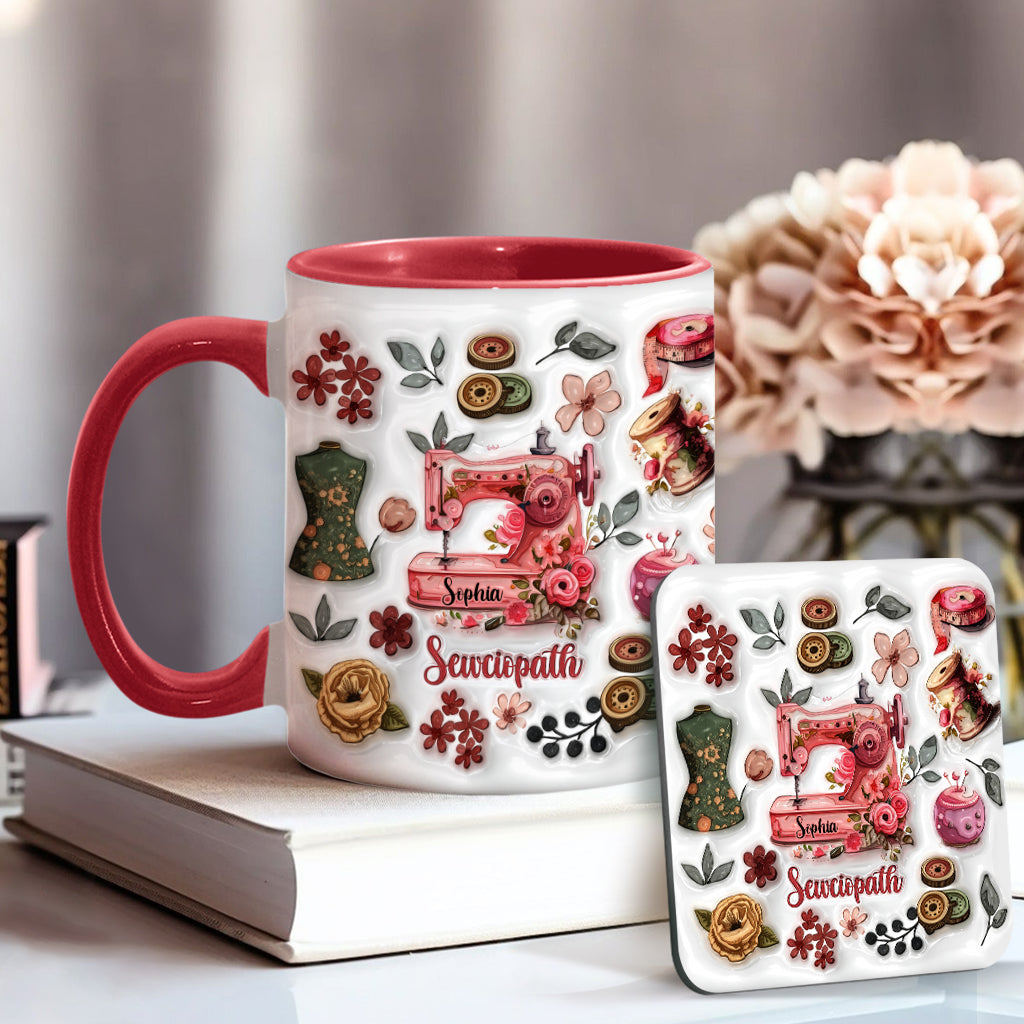 Sewciopath - Personalized Sewing Accent Mug